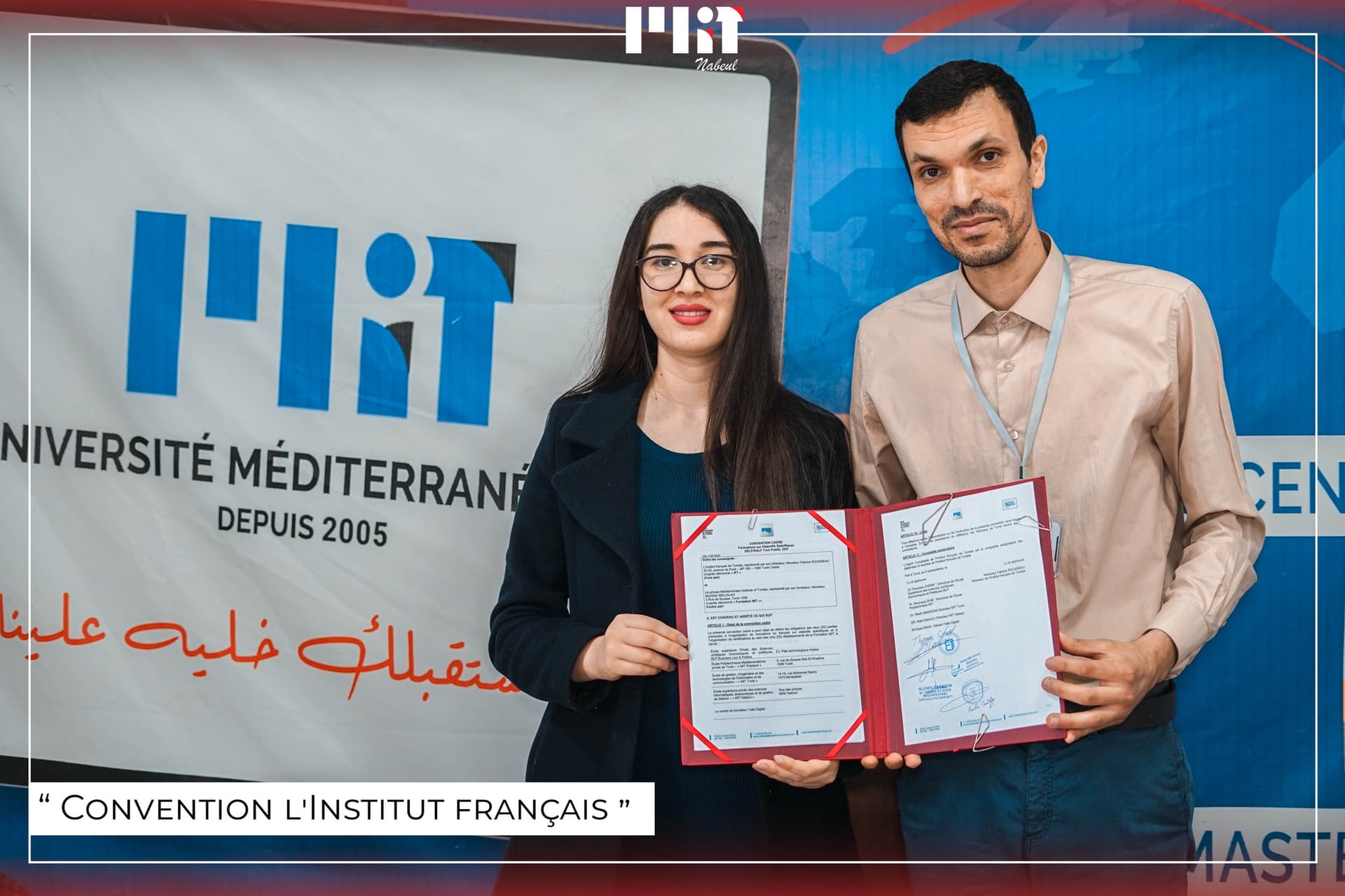 Retour en Photos :  signature de convention de partenariat avec  L'institut Français