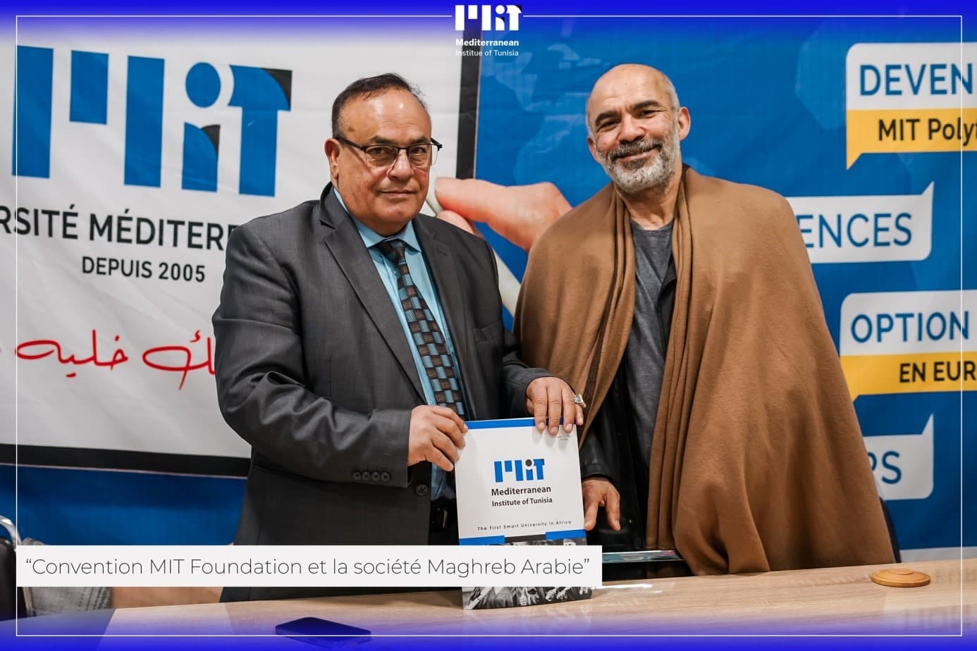 Signature d'un accord de partenariat entre MIT FOUNDATION avec The Arab Maghreb Company qui est la première entreprise libyenne leader dans le domaine de l'investissement et du développement dans le domaine de l'éducation